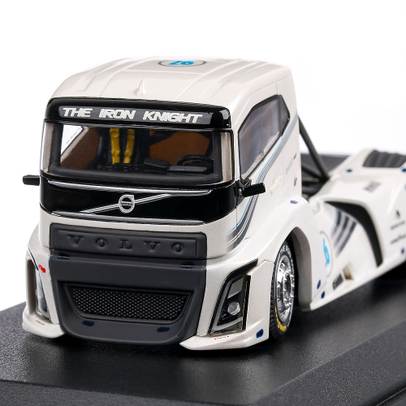  Volvo Iron Knight 2018, macheta cap tractor, scara 1:50, alb, Tekno