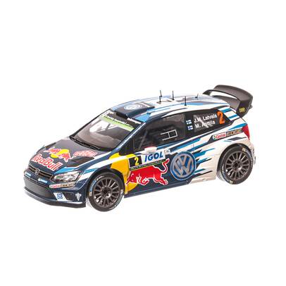 Vw Polo R WRC #2 J-M Latvala-M.Antilla Tour de Corse 2016, macheta auto scara 1:18, alb, IXO Models