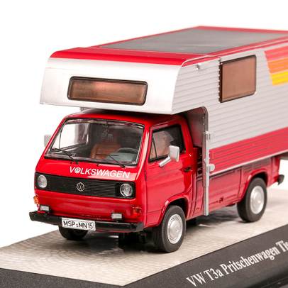 Volkswagen T3 Camping 1989, macheta auto scara 1:43, visiniu, Premium ClassiXXs