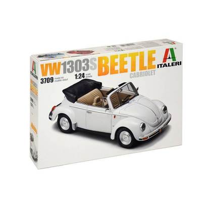 Volkswagen Beetle Cabrio scara 1:24 model kit Italeri