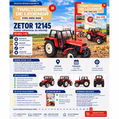 Hanomag C224 Germania macheta tractor albastru 1:43 Hachette Tractoare de legenda Nr.29