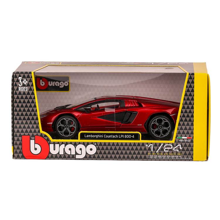 Macheta auto Lamborghini Countach LPI 800-4 rosu 1:24 Bburago