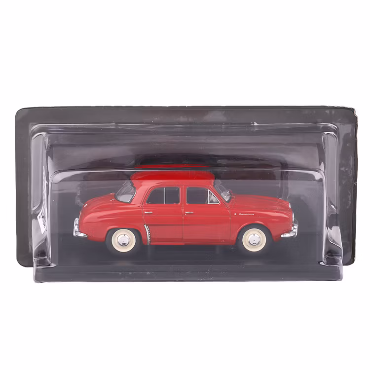 Renault Dauphine 1961 Roșu 1:24 – Macheta Auto Clasică Franceză