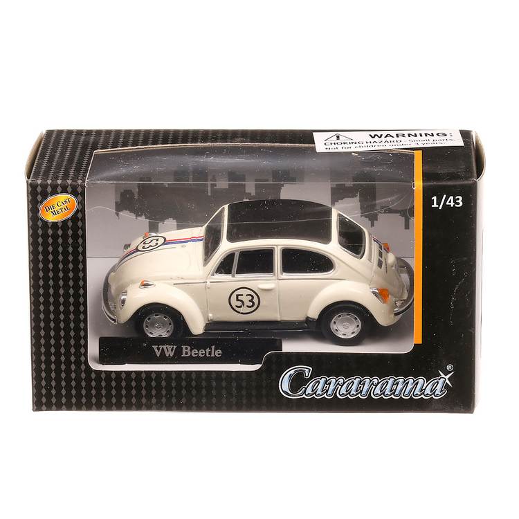 Volkswagen Beetle #53 Herbie 1963, macheta auto scara 1:43, alb