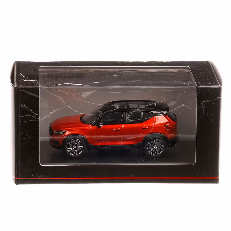 Volvo XC40 2019, macheta suv, scara 1:43, rosu cu negru, Kyosho