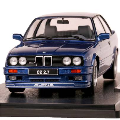 Macheta auto BMW Alpina C2 2.7 E30 1988 albastru 1:18