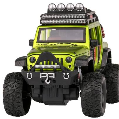 Macheta auto Jeep Off Road 4x4 galben 1:24