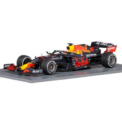 Macheta auto Red Bull Honda RB16B F1 #33 Max Verstappen Winner Dutch GP 2021 scara 1:18 Spark