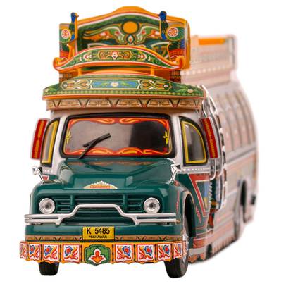 Macheta autobuz Bedford Rocket verde cu galben 1:43
