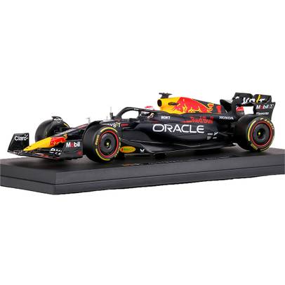 Macheta Red Bull RB19 F1 Verstappen 2023 scara 1:18 - vedere 3/4 fata stanga