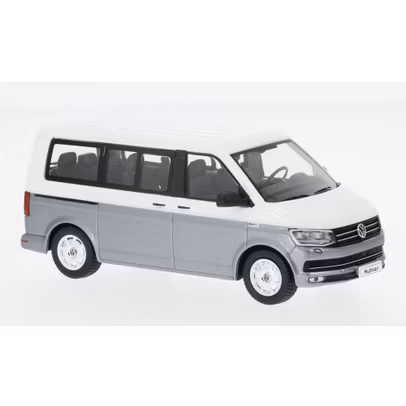 Macheta VW T6 Multivan 2017 Alb Gri 1:43 IXO