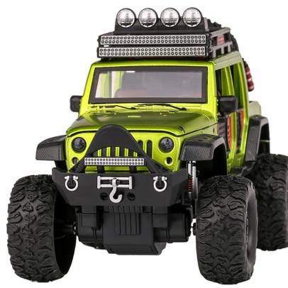 Macheta auto Jeep Off Road 4x4 galben 1:24