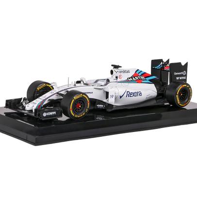 Macheta F1 Williams FW37 Mercedes #19 Felipe Massa GP 2015 negru cu alb 1:24