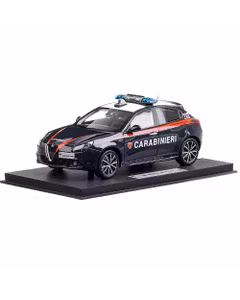 Alfa Romeo Giulietta Carabinieri 2019, macheta auto, scara 1:18, albastru, BBR Models