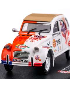 Citroen 2CV Paris-Peking 2010, macheta auto, scara 1:43, alb, Magazine Models