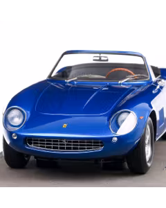 Ferrari 275 GTS/4 NART S/N 10453 Steve McQueen 1967, macheta auto, scara 1:18 albastru, BBR Models