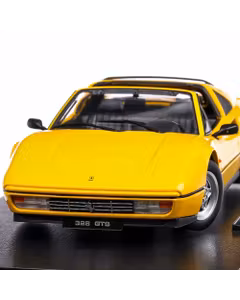 Ferrari 328 GTS 1985, macheta auto scara 1:18, galben, KK Scale