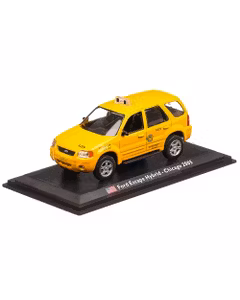 Ford Escape Hybrid Chicago Taxi 2005, macheta Taxi scara 1:43, galben, Atlas