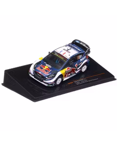 Ford Fiesta WRC 2018, #1, Rallye Australia, S.Ogier/J.Ingrassia, macheta auto scara 1:43, negru cu albastru si rosu, IXO