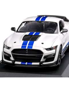 Macheta auto Ford Mustang Shelby GT500 2020 alb 1:18