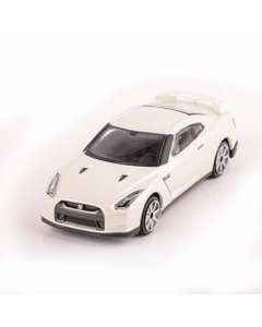 NISSAN GT-R 2008, macheta auto scara 1:43, alb, Bburago