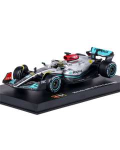Macheta auto F1 Mercedes AMG W13E #44 Hamilton 2022 casca pilot