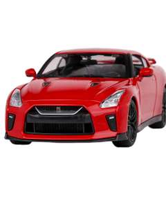 Macheta auto Nissan GT-R 2017 rosu scara 1:24