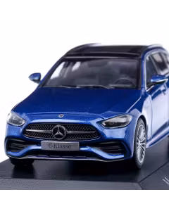 Macheta auto Mercedes-Benz C-Class T-model (S206) 2021, scara 1:43, albastru metalizat, Herpa