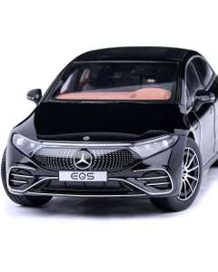 Macheta auto Mercedes-Benz EQS (V297) 2022, scara 1:18 negru NZG