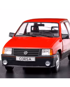 Macheta auto Opel Corsa A SR 1985, scara 1:24, rosu, White Box