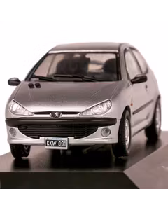 Macheta auto Peugeot 206 XS 1999 argintiu 1:43