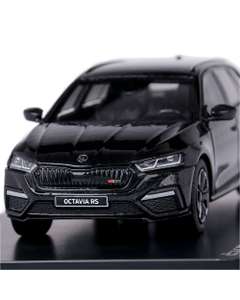 Macheta auto Skoda Octavia IV Combi RS 2020 1:43 negru Abrex
