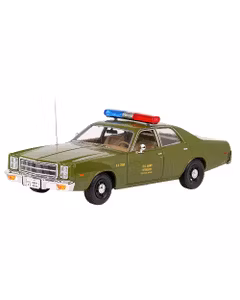 Macheta autospeciala politie militara Plymouth Fury US Army 1977 verde 1-18