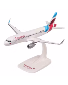 Macheta avion Eurowings Airbus A320 D-AEWA alb-violet-albastru - scara 1:200, PPC 220228