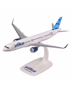 Macheta avion JetBlue Airbus A321neo N4022J alb cu albastru - scara 1:200, PPC 224370