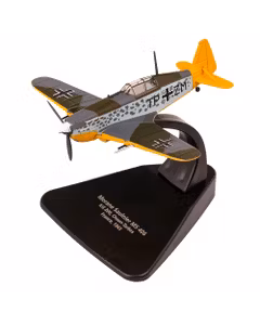 Macheta avion Morane Saulnier 406 KG200 1943 gri cu galben 1:72