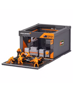 Macheta McLaren F1 MCL38 Diorama Pit Stop Piastri Nr.81 Sezon 2024 1:43
