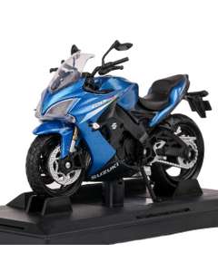 Macheta motocicleta Suzuki GSX-S1000F ABS 2015 albastru 1:18
