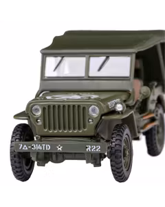 Macheta Jeep Willys CJ-5 1944 Verde Militar 1:43 Cararama