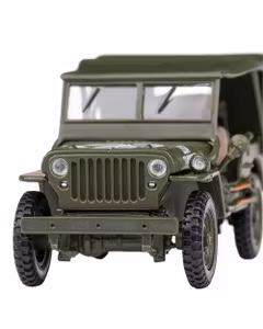 Macheta Jeep Willys MB Soft Top Verde 1:43 - Cararama