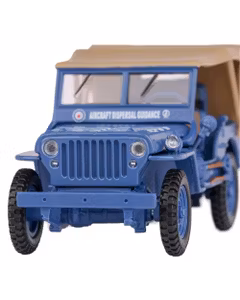 Macheta Jeep Willys MB Soft Top Albastru 1:43 - Cararama