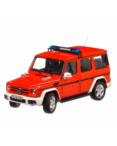 Mercedes-Benz G-Klasse (W463) Pompieri 2015, macheta auto scara 1:18, rosu, iScale
