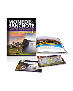 Nr.1 - Monede si Bancnote Autentice - 1000 lei Romania - 1 Penny si 10 Pence Irlanda