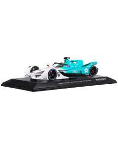 Nio T. Dillmann Formula E Season 5 2018, macheta auto, scara 1:18, alb cu bleu, Minichamps