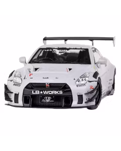 Macheta Nissan GT-R R35 Liberty Walk cu Figurina Kato 1:18 - Solido