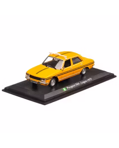Peugeot 504 Lagos Taxi 1977, macheta Taxi scara 1:43, galben, Atlas