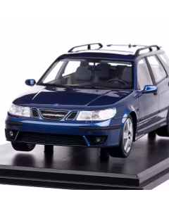 Saab 9-5 Sportcombi Aero 2005, macheta auto, scara 1:18, albastru, DNA Collectibles