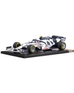 Scuderia Alphatauri Honda AT1 2020, Winner Italian GP Gasly macheta auto, scara 1:18, alb cu negru, Minichamps