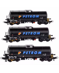 Set 3 Vagoane Cisterna PETROM Zas - CFR Marfa, Epoca VI, 1:87, AF22002, Amintiri Feroviare