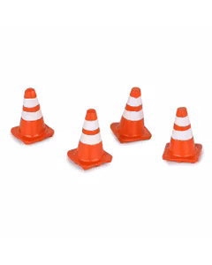 Set 4 conuri orientare trafic scara 1-24